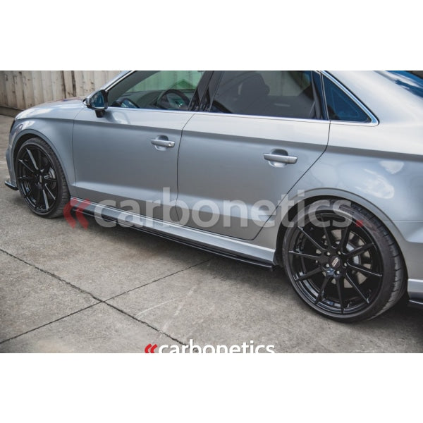 Side Skirts Diffusers V.2 Audi S3 Sedan 8V Facelift (2016-2020)