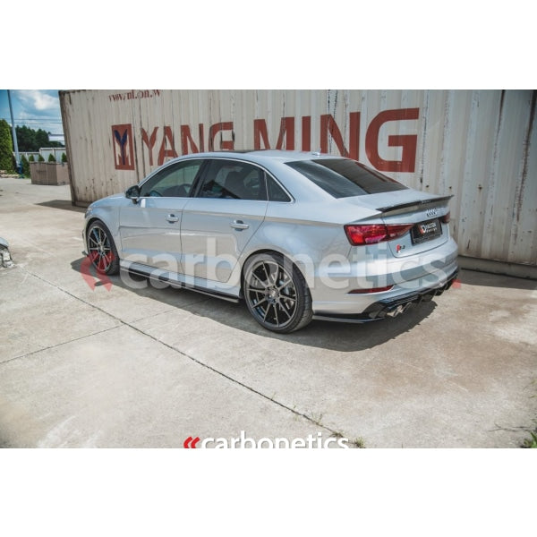 Side Skirts Diffusers V.2 Audi S3 Sedan 8V Facelift (2016-2020)