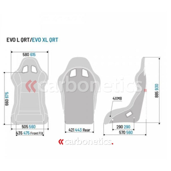 Sparco Evo L Qrt Ultralight Fiberglass Seat Accessories