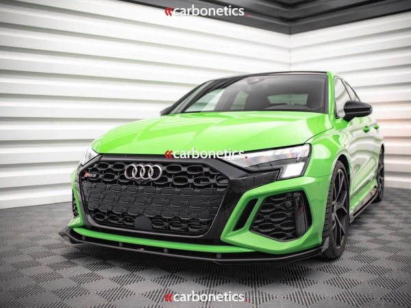 Street Pro Front Splitter V.1 (+Flaps) Audi Rs3 8Y (2020-)