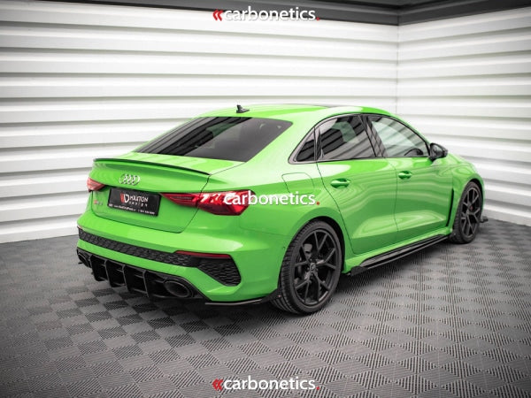 Street Pro Rear Side Splitters (+Flaps) Audi Rs3 Sedan 8Y (2020-)