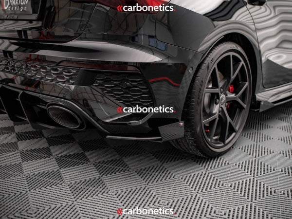 Street Pro Rear Side Splitters (+Flaps) Audi Rs3 Sportback 8Y (2020-)
