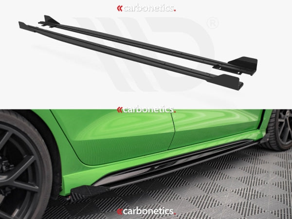 Street Pro Side Skirts Diffusers (+Flaps) Audi Rs3 Sedan 8Y (2020-)