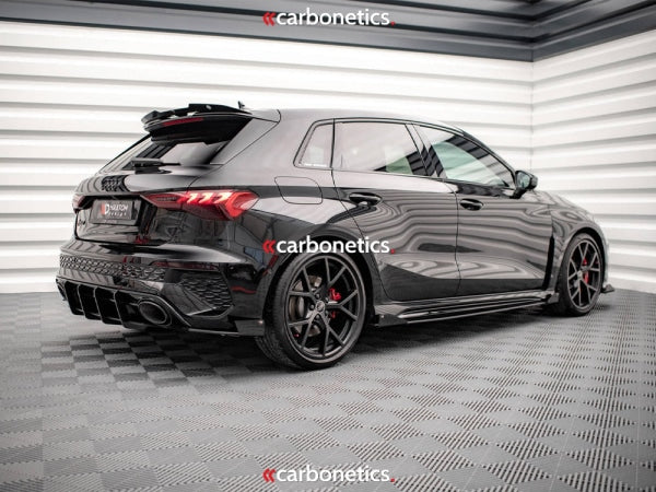 Street Pro Side Skirts Diffusers (+Flaps) Audi Rs3 Sportback 8Y (2020-)