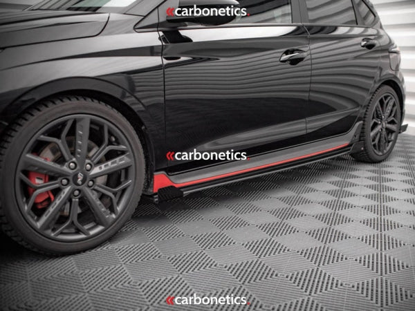 Street Pro Side Skirts Diffusers (+Flaps) Hyundai I20 N Mk3 (2020-)