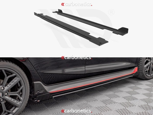 Street Pro Side Skirts Diffusers (+Flaps) Hyundai I20 N Mk3 (2020-)