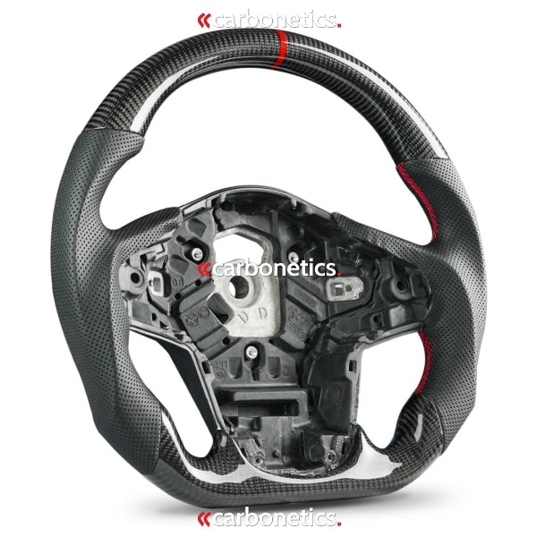Supra A90 Steering Wheel With Leather And Red Stripe